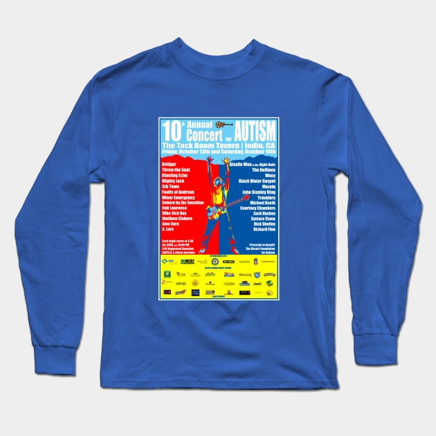 10th Annual Concert for Autism Long Sleeve T-Shirt by ConcertforAutism